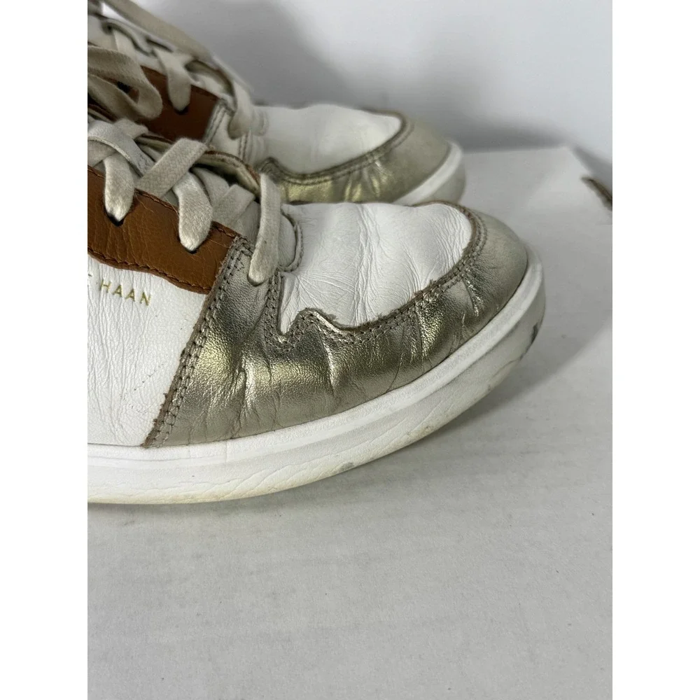 Cole‎ Haan Grand Crosscourt Women's Size 7B White Lace-Up Tennis Low Top Sneaker